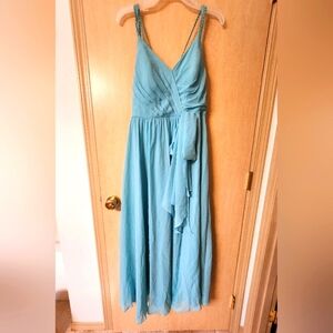 Teal long dress